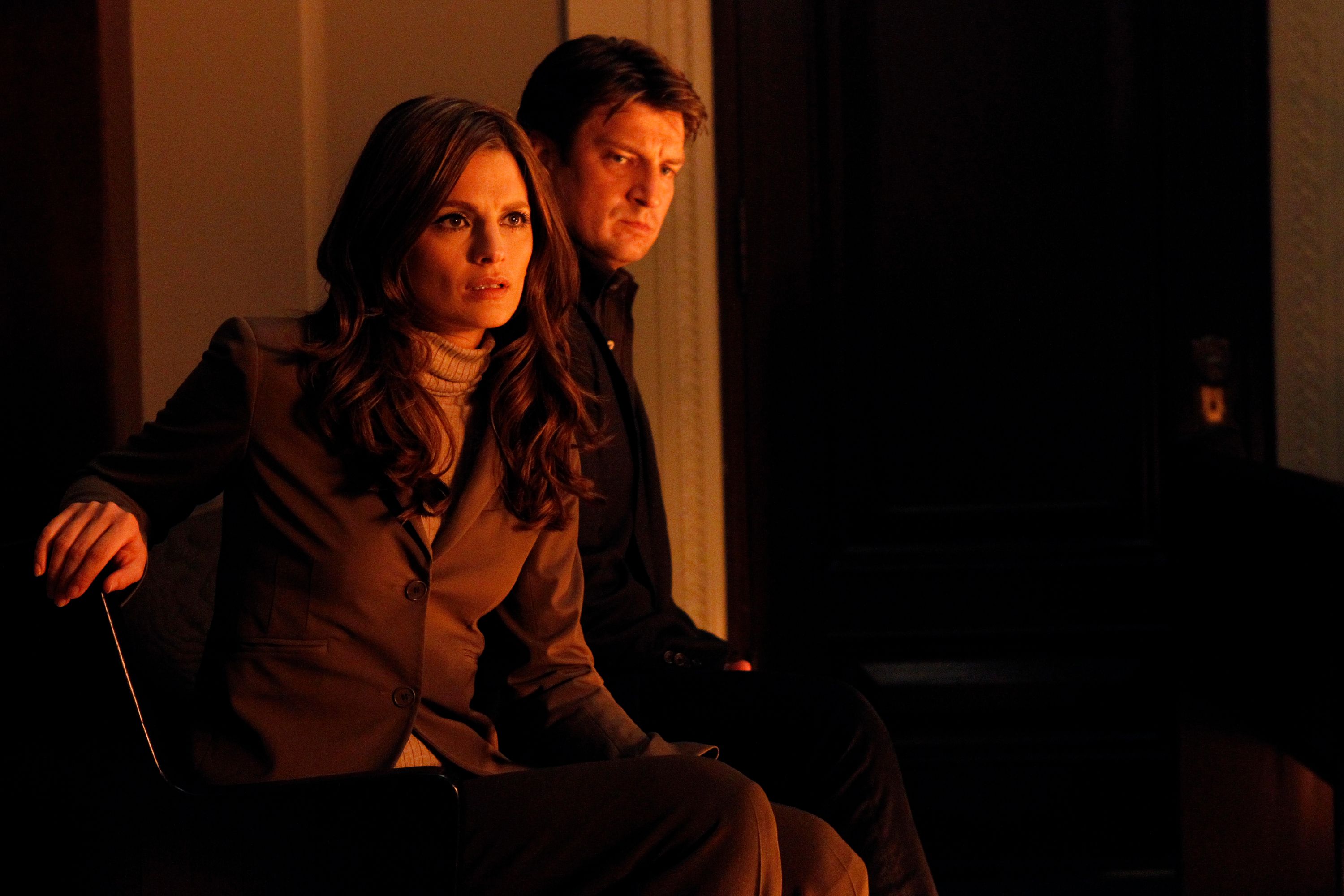 Castle Castle Photo Stana Katic Nathan Fillion 1091 Sur 1200