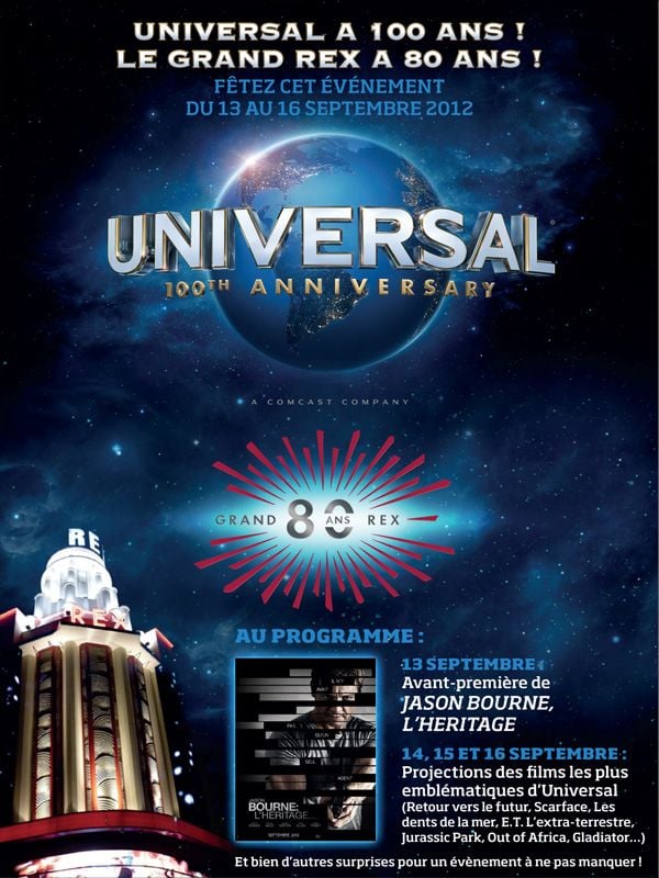 100 ans Universal - Pass 1 jour (Samedi) streaming gratuit