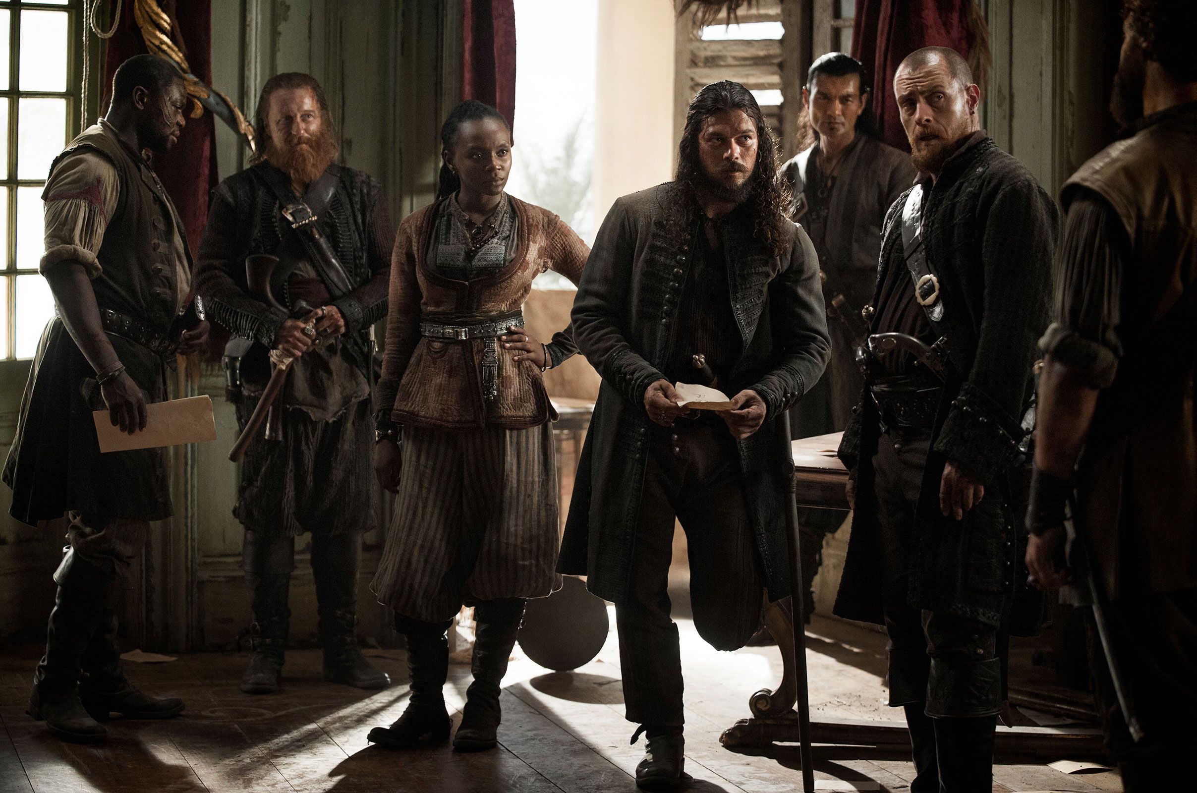 Black Sails : Black Sails : Photo Richard Lothian, Hakeem Kae-Kazim