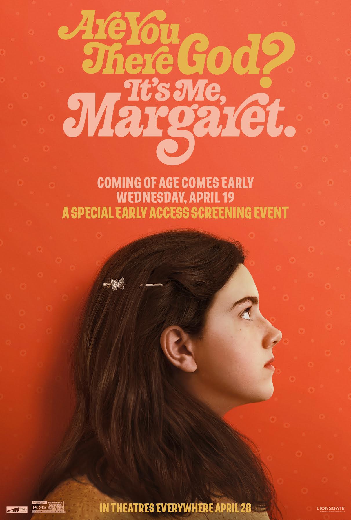 Are You There God? It's Me, Margaret.- Early Access Event