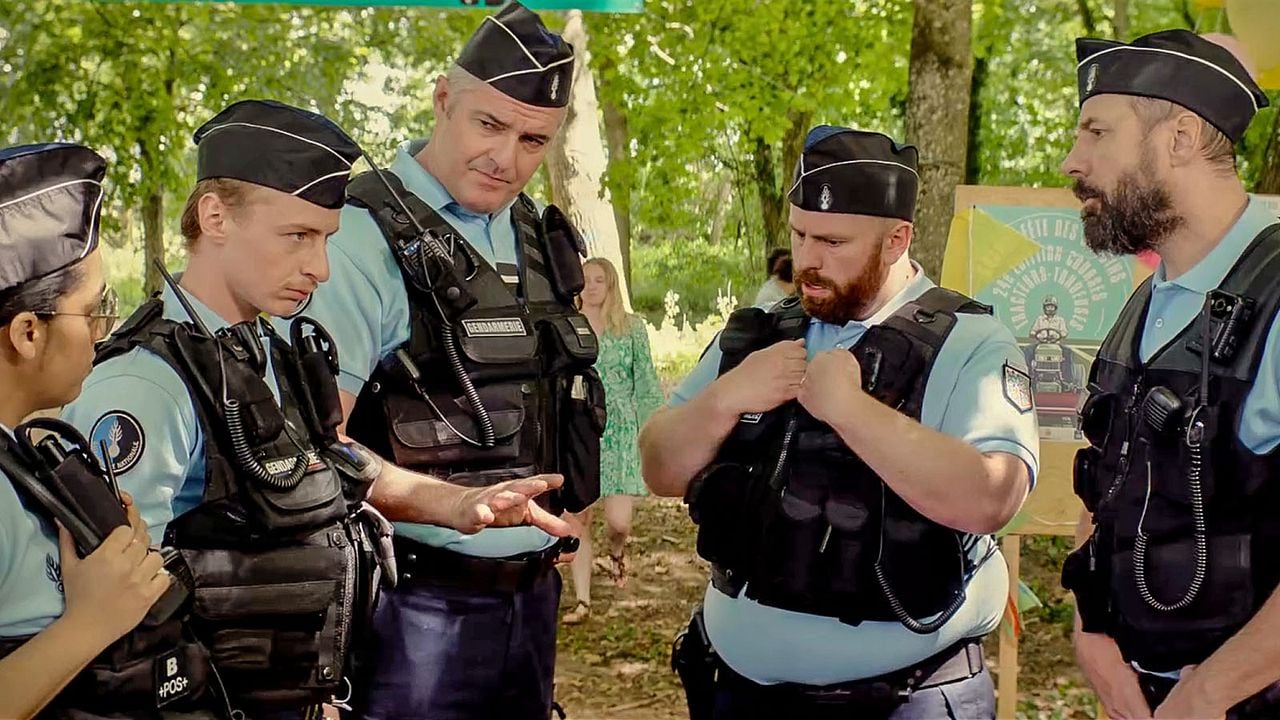 Les Gendarmes : Photo Marc Riso, Arnaud Ducret, Fred Testot, Thomas Gioria