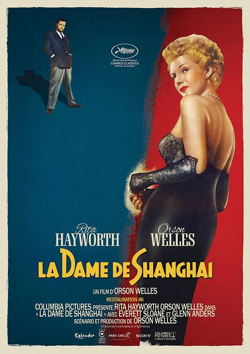 Poster La Dame De Shanghai (film De Raju) - Taille 40x60cm - Reproduction D'affiche Cinéma
