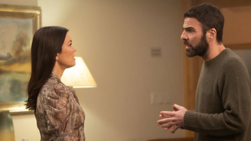Brilliant Minds : Photo Bellamy Young, Zachary Quinto