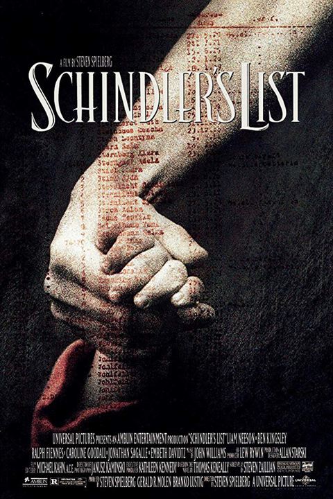 La Liste de Schindler : Affiche