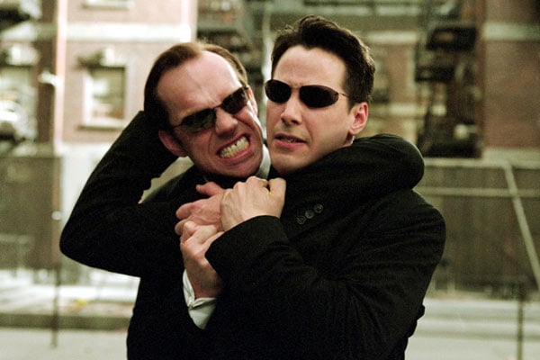 Matrix Reloaded : Photo Hugo Weaving, Keanu Reeves