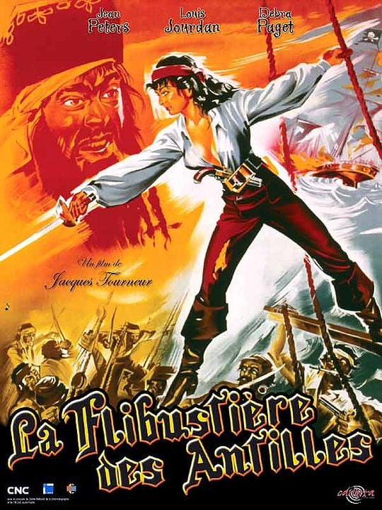 La Flibustière des Antilles : Affiche Jacques Tourneur