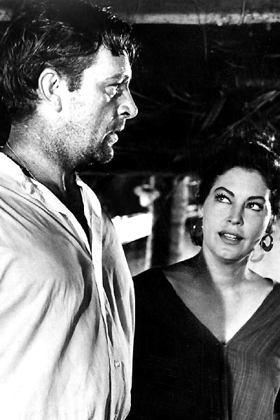 La Nuit de l'iguane : Photo Ava Gardner, Richard Burton, John Huston