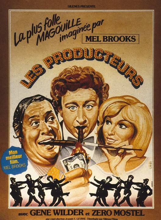 Les Producteurs : Affiche Zero Mostel, Mel Brooks, Gene Wilder