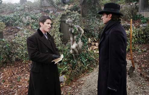 Le Prestige : Photo Christian Bale, Christopher Nolan, Hugh Jackman