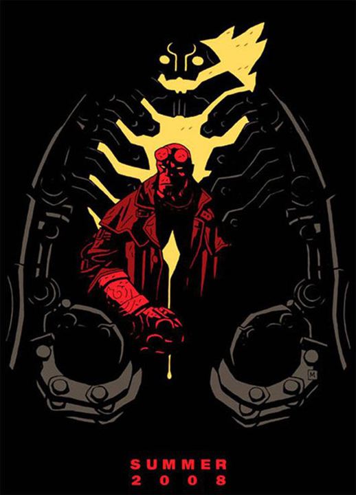 Hellboy II les légions d'or maudites : Affiche Mike Mignola