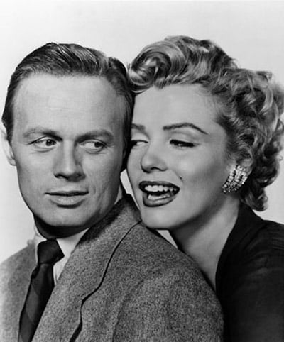 Richard Widmark et Marilyn Monroe