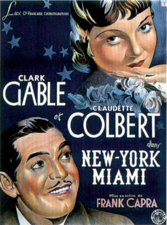 New York-Miami : Affiche Frank Capra
