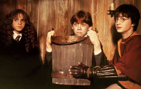 Harry Potter et la chambre des secrets : Photo Chris Columbus, Daniel Radcliffe, Emma Watson, Rupert Grint