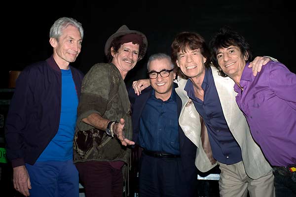 Shine a Light : Photo Keith Richards, Martin Scorsese, Ron Wood, Charlie Watts, Mick Jagger