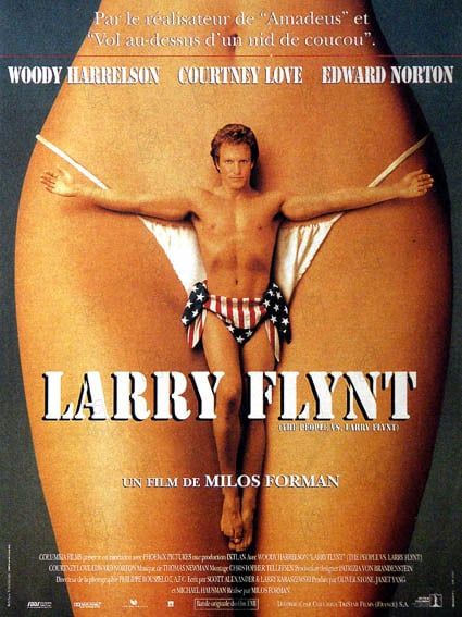 Larry Flynt : Affiche Courtney Love, Milos Forman