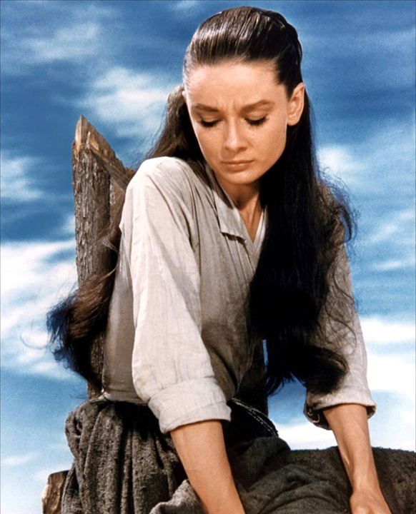 Le Vent de la plaine : Photo John Huston, Audrey Hepburn