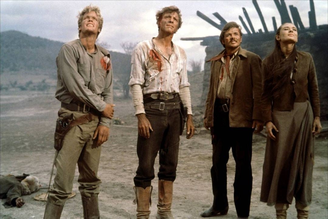 Le Vent de la plaine : Photo Burt Lancaster, John Huston, Audrey Hepburn