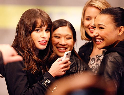 Glee : Photo Lea Michele, Dianna Agron, Jenna Ushkowitz, Naya Rivera