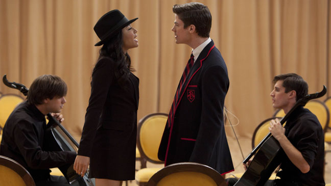 Glee : Photo Grant Gustin, Naya Rivera