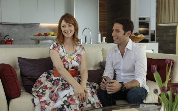 Royal Pains : Photo Judy Greer, Mark Feuerstein