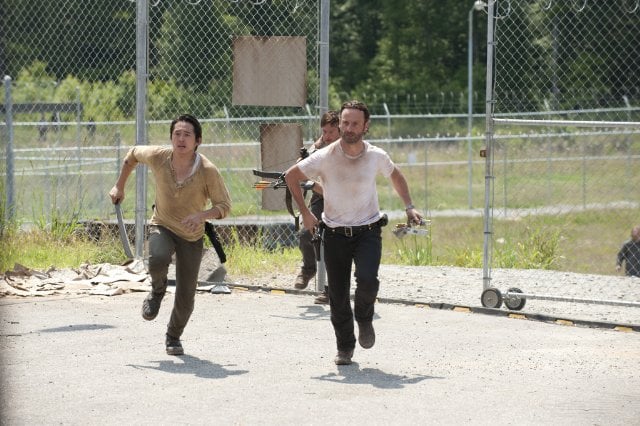 The Walking Dead : Photo Steven Yeun, Andrew Lincoln, Norman Reedus