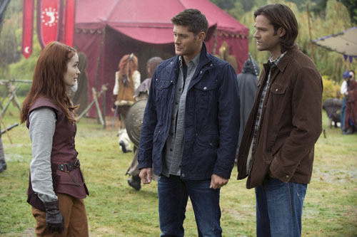 Supernatural : Photo Felicia Day, Jensen Ackles, Jared Padalecki