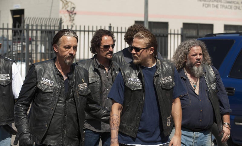 Sons of Anarchy : Photo Tommy Flanagan, Charlie Hunnam, Mark Boone Junior, Kim Coates