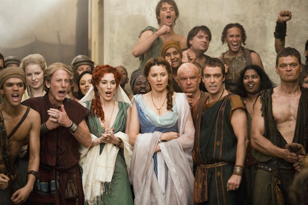 Spartacus : Les dieux de l'arène : Photo Jaime Murray, John Hannah, Lucy Lawless