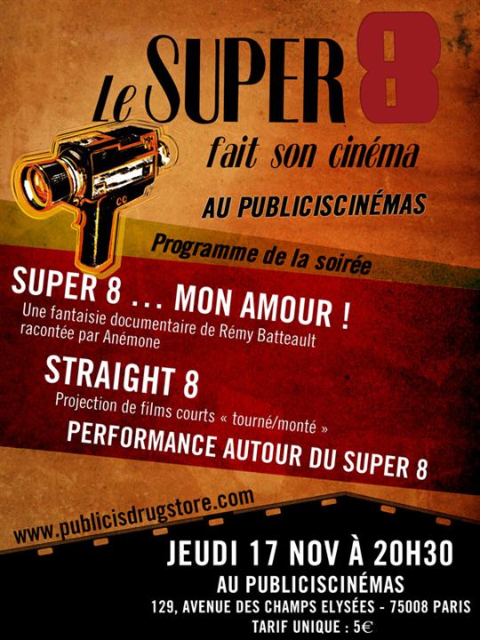 Le Super 8 fait son cinéma : Affiche