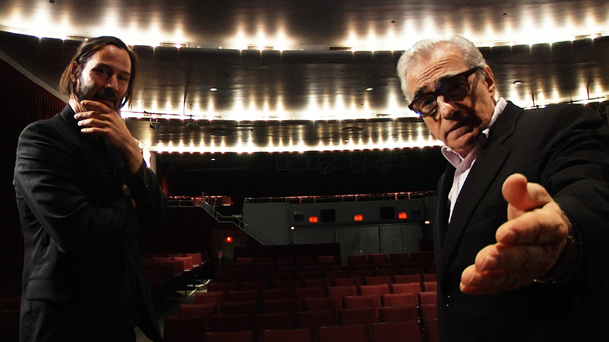 Side by Side : Photo Keanu Reeves, Martin Scorsese