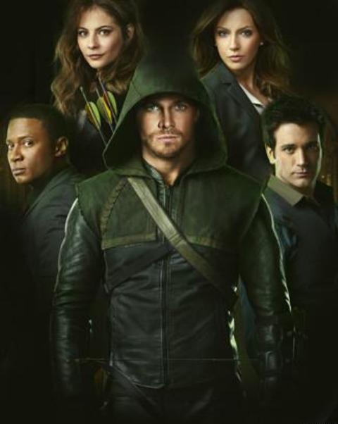 Photo David Ramsey, Willa Holland, Katie Cassidy, Stephen Amell, Colin Donnell