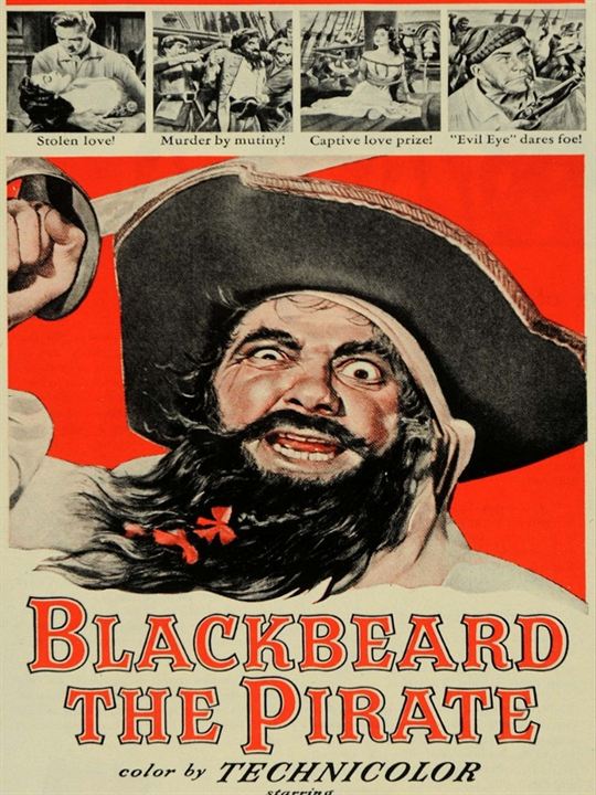 Barbe-Noire le pirate : Affiche