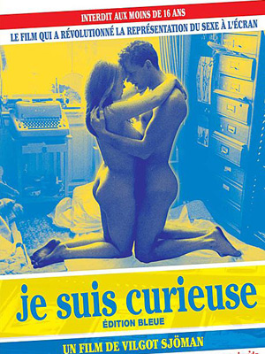 Je suis curieuse (version bleue) : Affiche