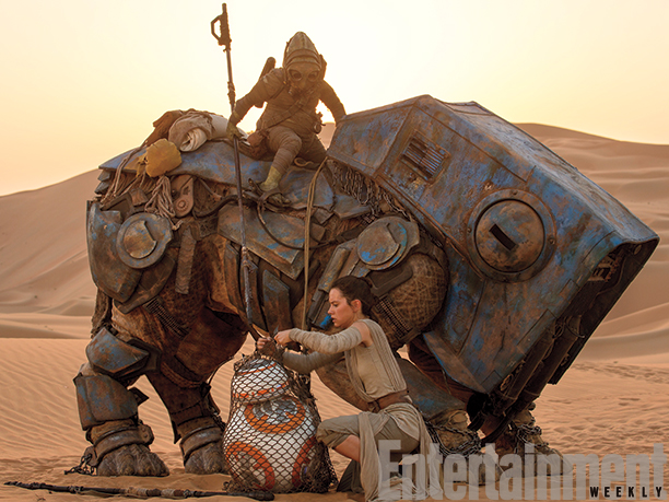 Daisy Ridley (Rey) fait la connaissance de BB-8