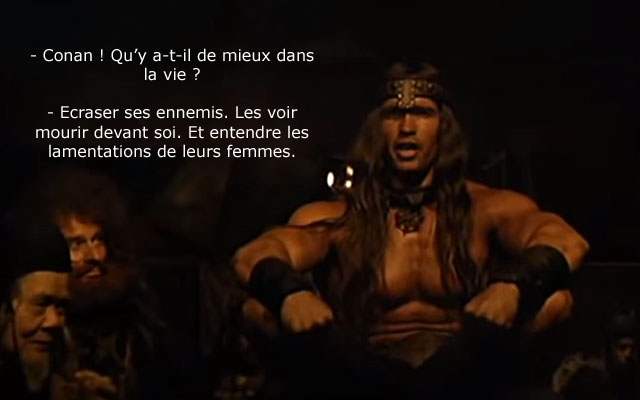 Repliques Cultes De Schwarzenegger Dans Conan Le Barbare 19 Allocine