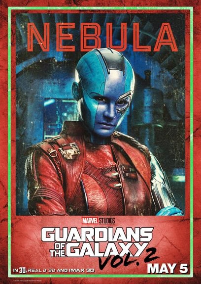 Les Gardien De La Galaxie 2 En Streaming 10 affiches personnages pour Les Gardiens de la Galaxie 2: Nebula