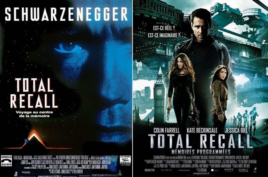 "Total Recall" (1990) Vs "Total Recall - mémoires programmées" (2012)