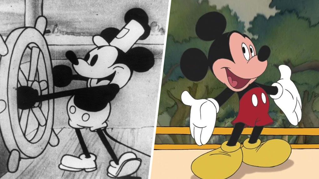 La Souris Noir La Plus Celebre De Disney Les Simpson, Bugs Bunny, Mickey... A quoi ressemblaient-ils lors de