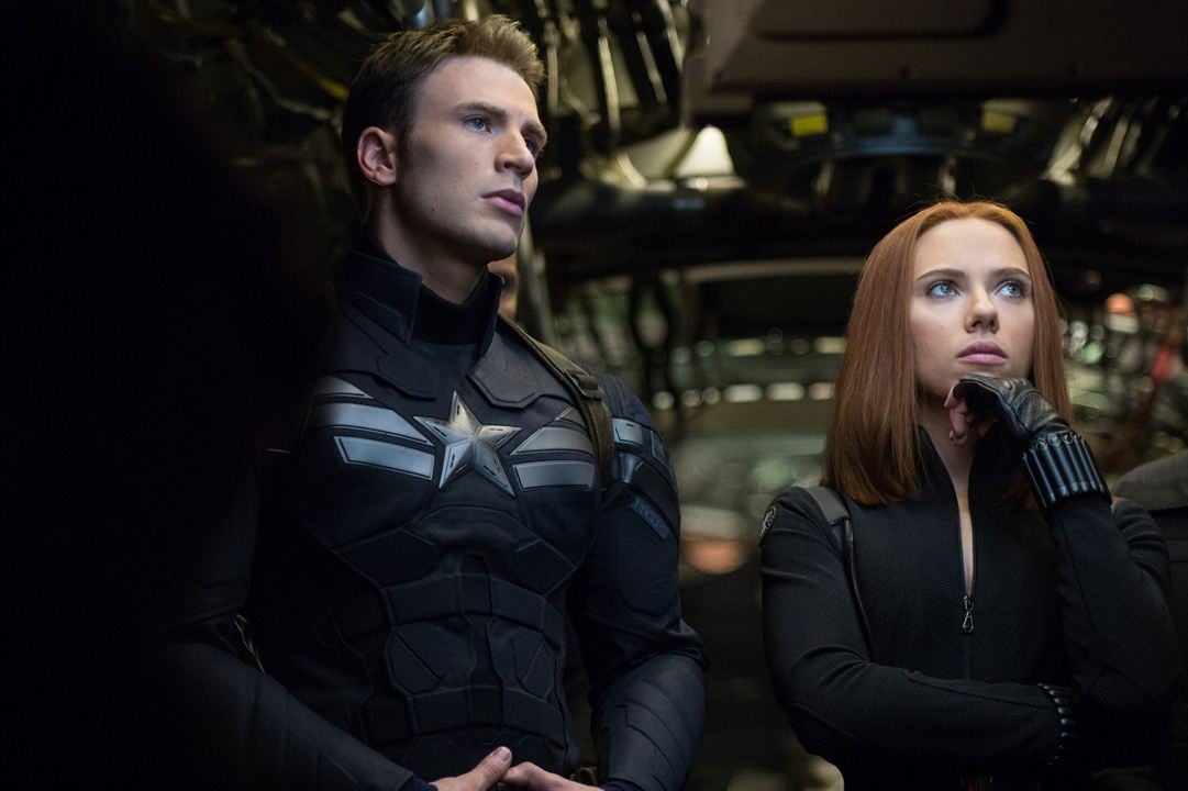 Captain America, le soldat de l'hiver : Photo Scarlett Johansson, Chris Evans