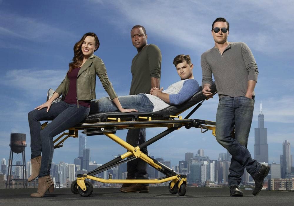 Photo Michael Mosley, Jessica McNamee, Kevin Daniels, Kevin Bigley