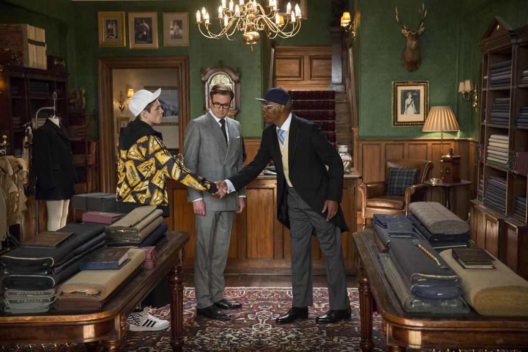 Kingsman : Services secrets : Photo Colin Firth, Samuel L. Jackson, Taron Egerton