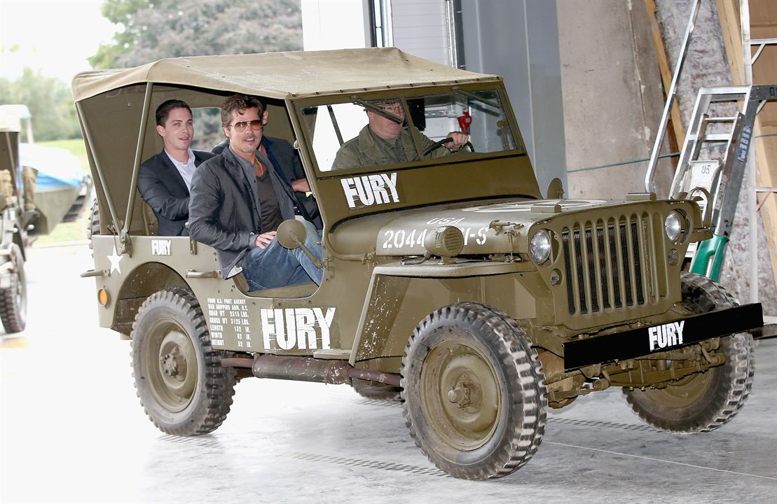 Fury : Photo promotionnelle Brad Pitt, Logan Lerman