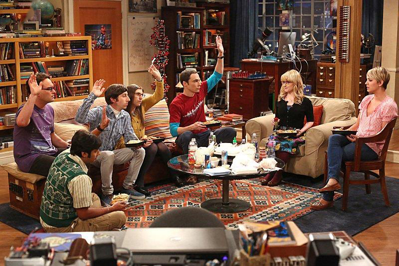 The Big Bang Theory : Photo Melissa Rauch, Johnny Galecki, Simon Helberg, Jim Parsons, Kunal Nayyar