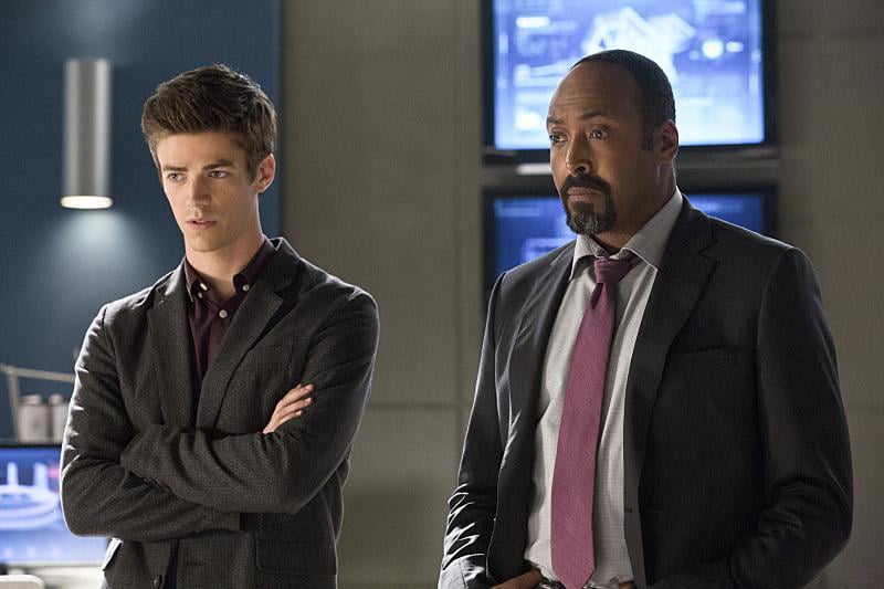 Flash (2014) : Photo Grant Gustin, Jesse L. Martin