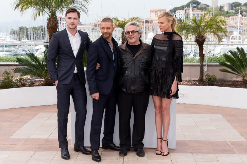 Mad Max: Fury Road : Photo promotionnelle Charlize Theron, George Miller, Tom Hardy, Nicholas Hoult