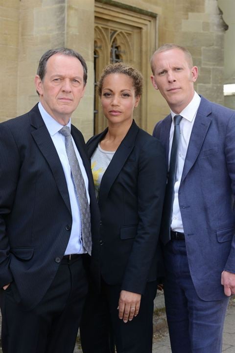 Photo Kevin Whately, Clare Holman, Laurence Fox