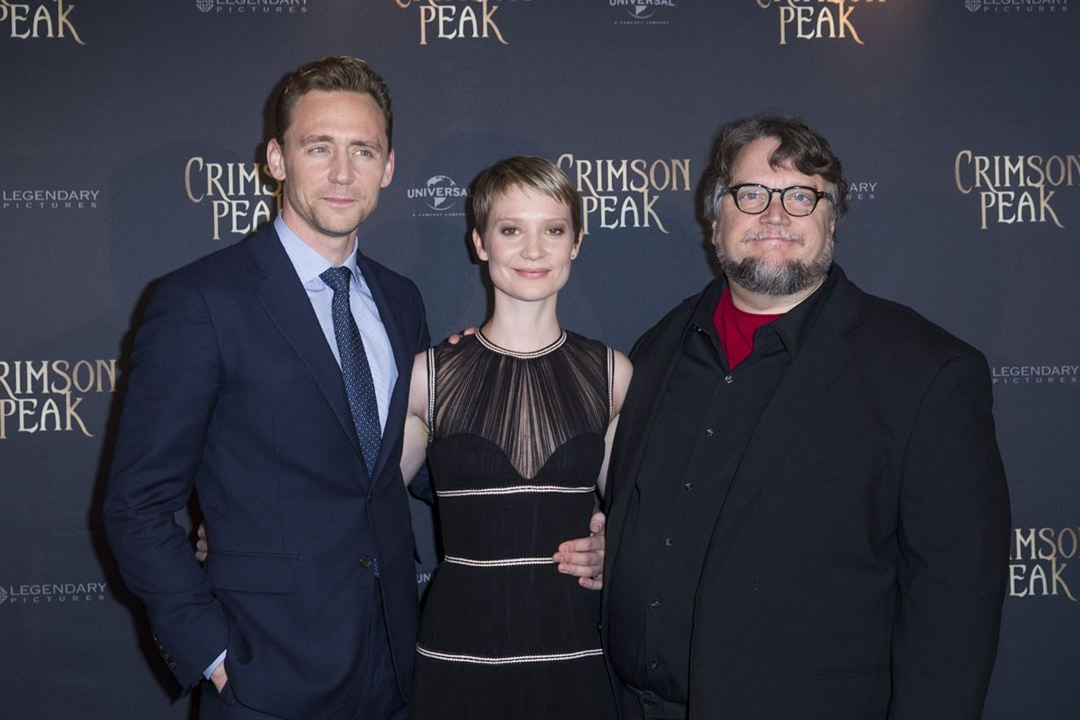 Crimson Peak : Photo promotionnelle Tom Hiddleston, Mia Wasikowska, Guillermo del Toro