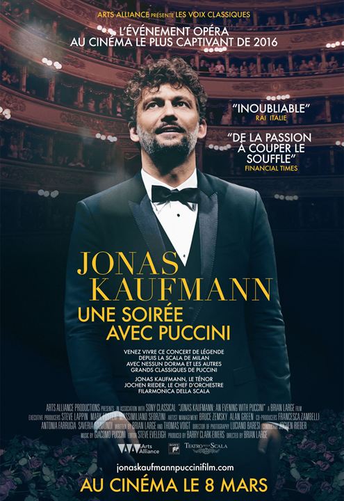 Jonas Kaufmann, une soirée avec Puccini (Arts Alliance) : Affiche