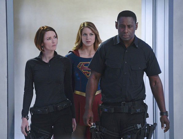Supergirl : Photo Chyler Leigh, David Harewood, Melissa Benoist
