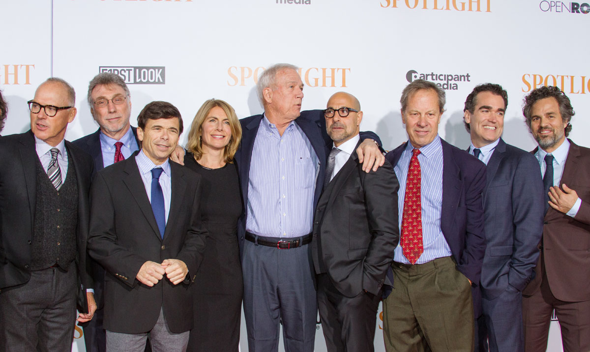 Spotlight : Photo promotionnelle Michael Keaton, Stanley Tucci, Mark Ruffalo, Brian d'Arcy James